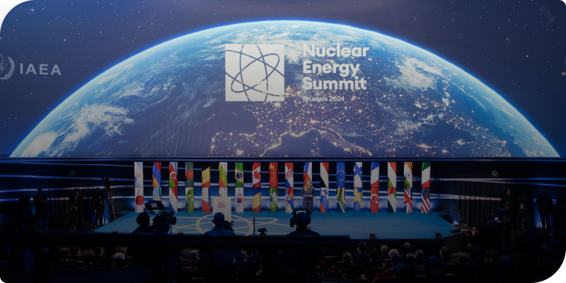 2024 원자력에너지 정상회의(Nuclear Energy Summit 2024) 현장 사진이다.